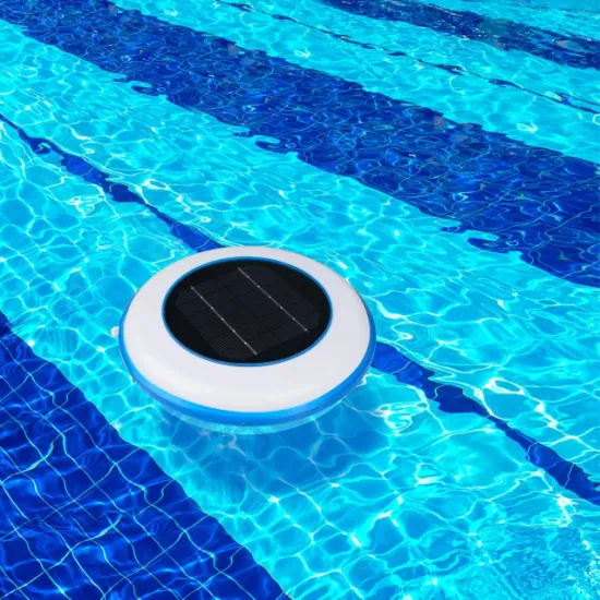 Equipo purificador de agua flotante para piscina, limpiador de piscinas, ionizador Solar para piscina