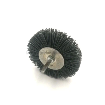 Cepillo de rueda de nailon para amoladora angular de pulido