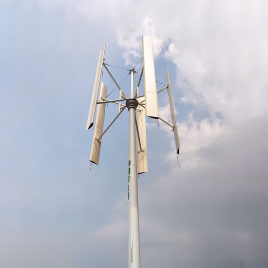 Vawt alta eficiencia en baja velocidad del viento turbina aerogeneradora de eje vertical 5kw 10kw turbina de viento vertical