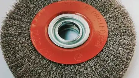Cepillo circular de rueda de alambre de acero Black Steel Power