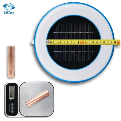 Ionizador Solar de alta calidad para Piscina, varilla de cobre de 450g, para agua al aire libre
